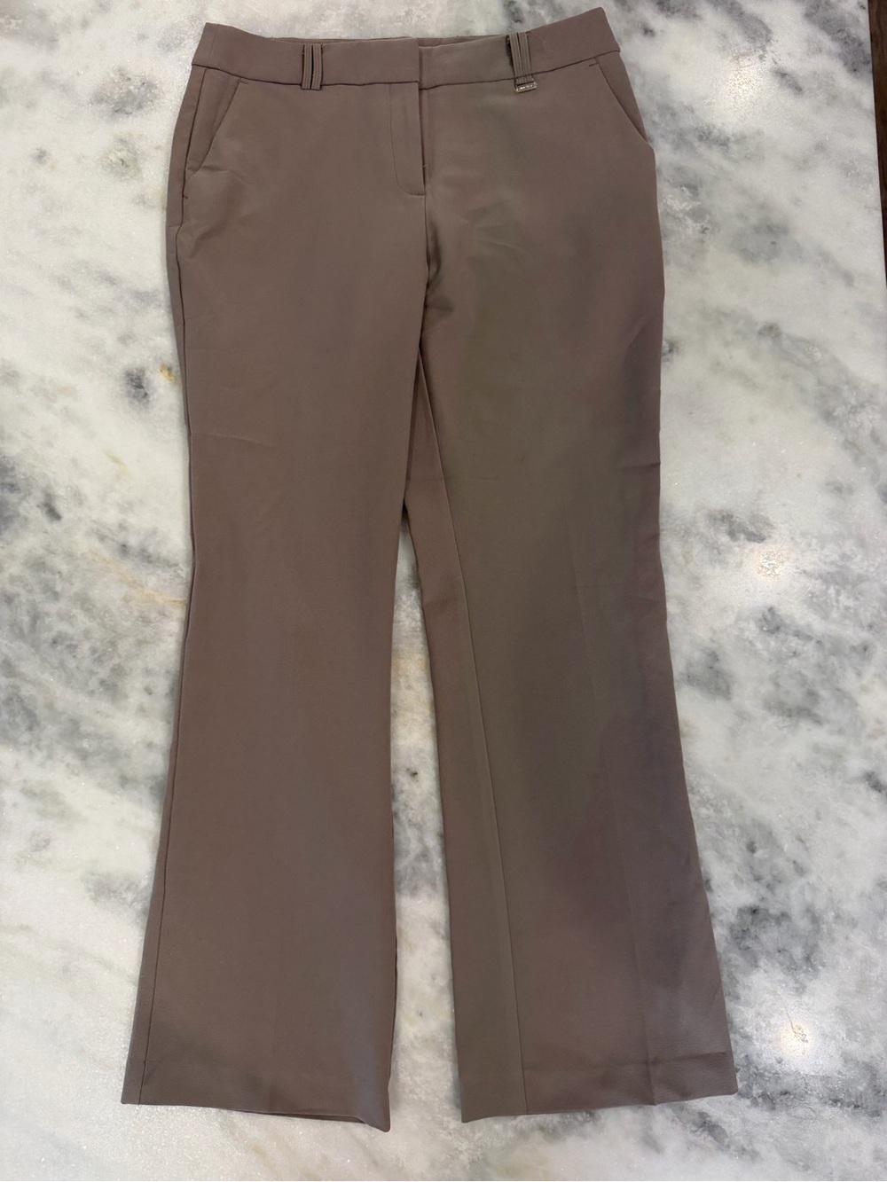 Nine West Size 8 Taupe Brown Bootcut Dress Pants